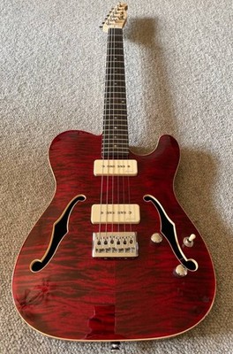 Harley Benton TE-90QM Trans Red