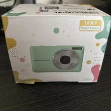 Digital Camera Camera w/ 32GB Card Nsoela FHD 1080P 44MP Compact Vlogging White