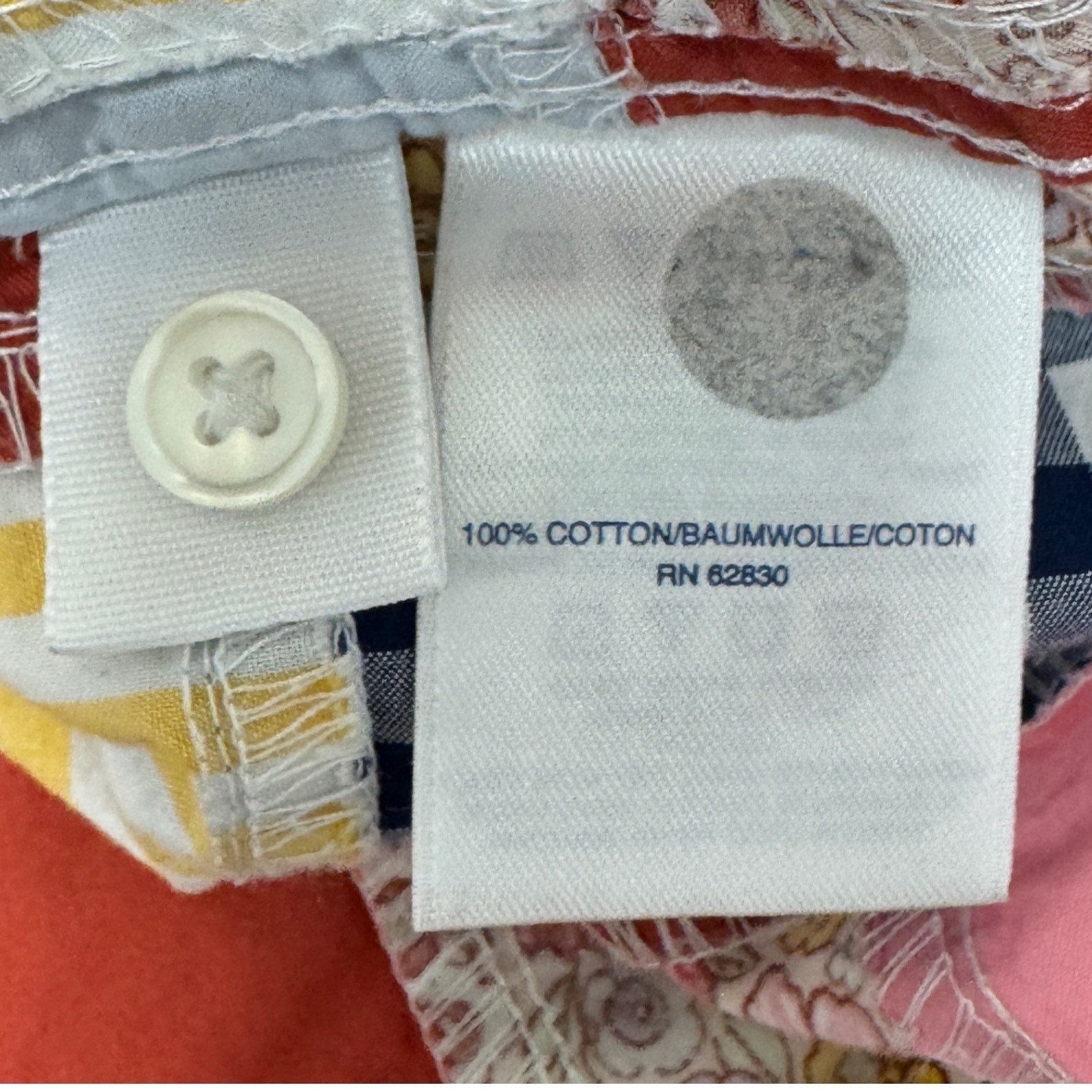 Lands' End Patchwork Button Down Shirt Women's XS… - image 8