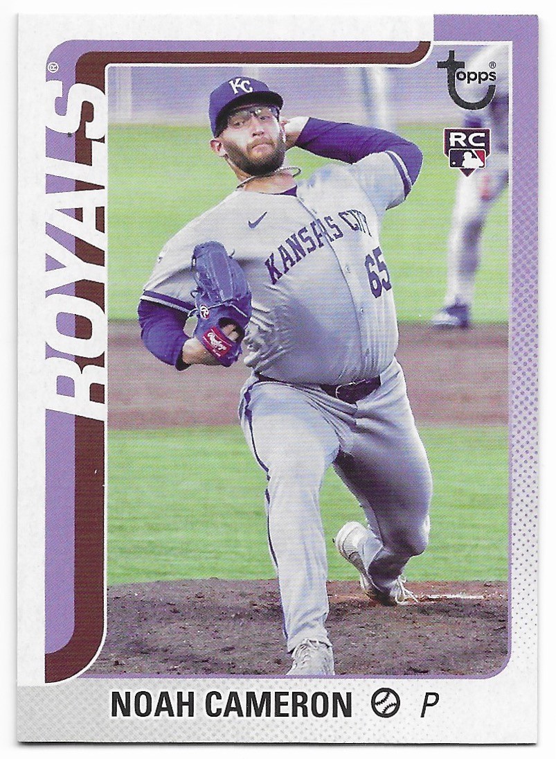 2025 Topps Update Vintage Stock Parallel Noah Cameron #08/99 (US65) Royals RC