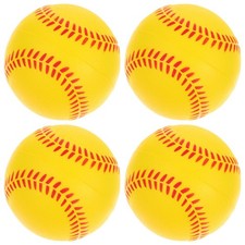 4 Pcs Baseball Pour Enfants Boules Éponge Entraînement De Softball Balles