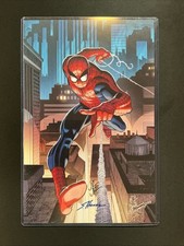 Spider-Man 11x17 Comic Art Print Signed John Romita Jr. And Scott Hanna