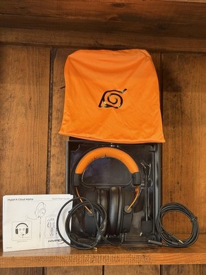 RARE HyperX Cloud Alpha Naruto Shippuden Edition Gaming Headset (TESTED)