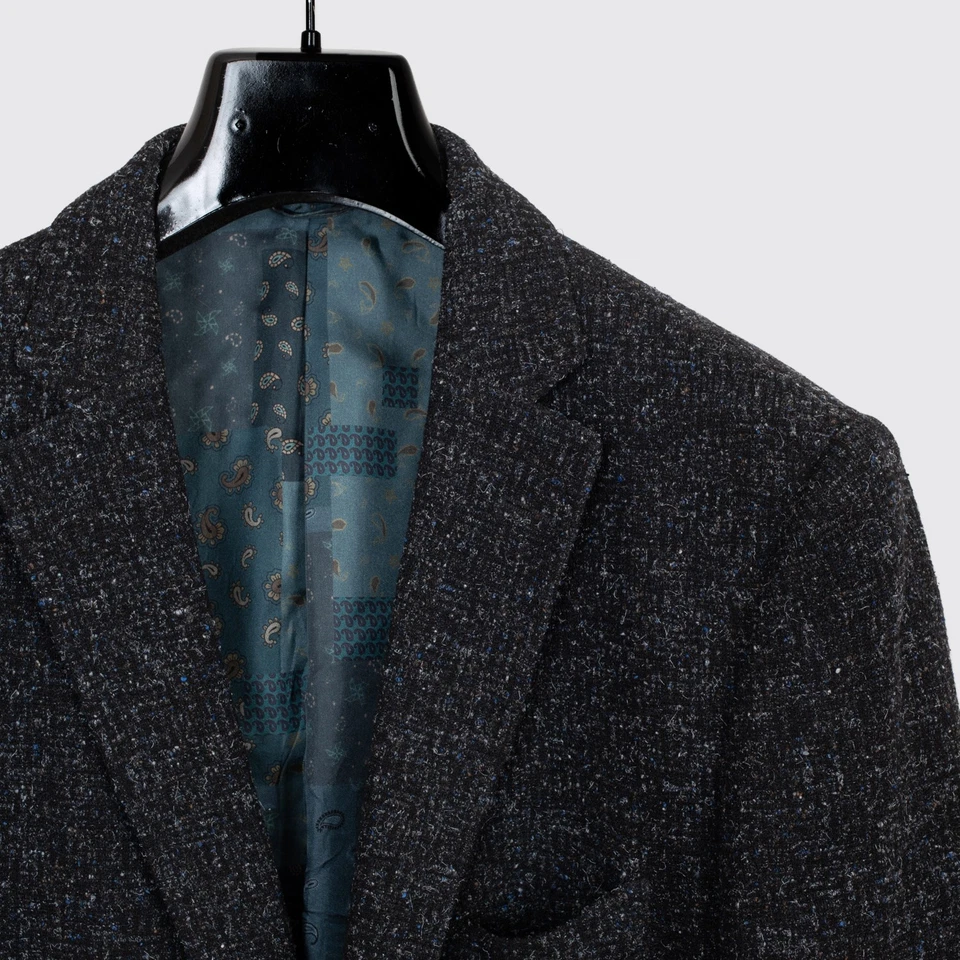 Chaqueta deportiva Etro New Jersey talla EU56 para hombre gris oscuro mancha mezcla de lana tejida Foto 2 de 4