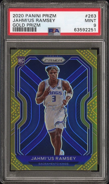 2020 Panini Prizm #263 Jahmi'us Ramsey Gold Prizms Rookie Card RC /10 PSA 9