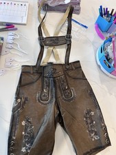 Leather Men's EU 48 / US 28 Leather Lederhosen German Oktoberfest