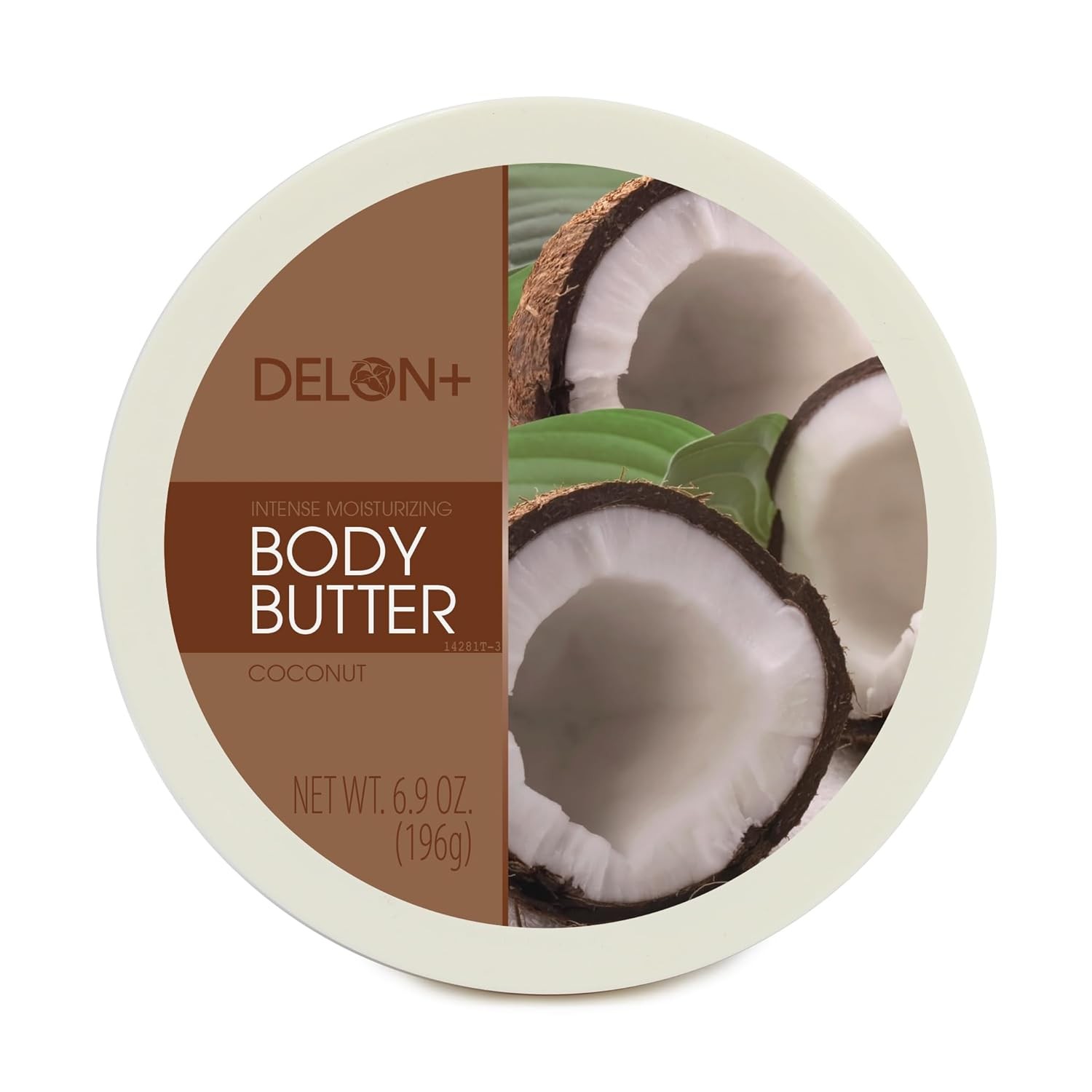 DELON Intense Moisturizing Body Butter, 1 & 4 PackCoconut w/ Coconut Oil 6.9 oz 