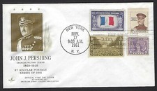 1042A Art Craft Combo FDC-Gen. John J. Pershing with 537, 914 & 934-Hand Cancel