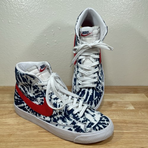 Nike Blazer Mid '77 Vintage blau weiß Batik Herren Gr. 9,5 (CZ7874-600) SAUBER