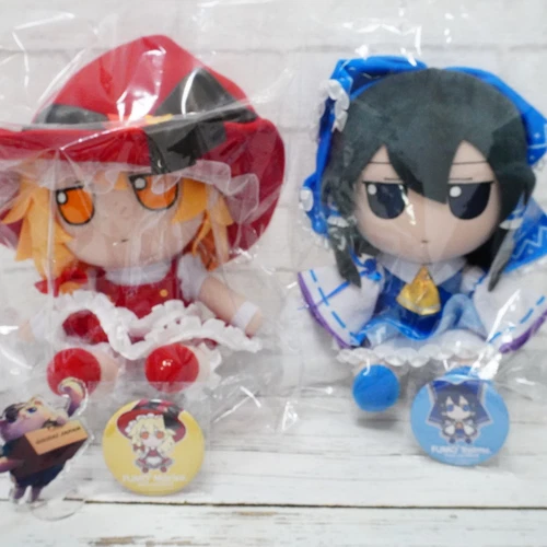 TOUHOU PROJECT Fumo Fumo Series Marisa Reimu Lost Word ver Plush Badge Set NEW - Picture 1 of 4