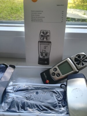 TESTO  Luftgeschwindigkeit Temperatur Art. 0560.4101  AIR VELOCITY  TEMPERATURE