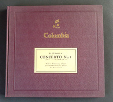 Beethoven: Klavierkonzert Nr. 1 C-Dur Walter Gieseking Album 4 x 78 Columbia