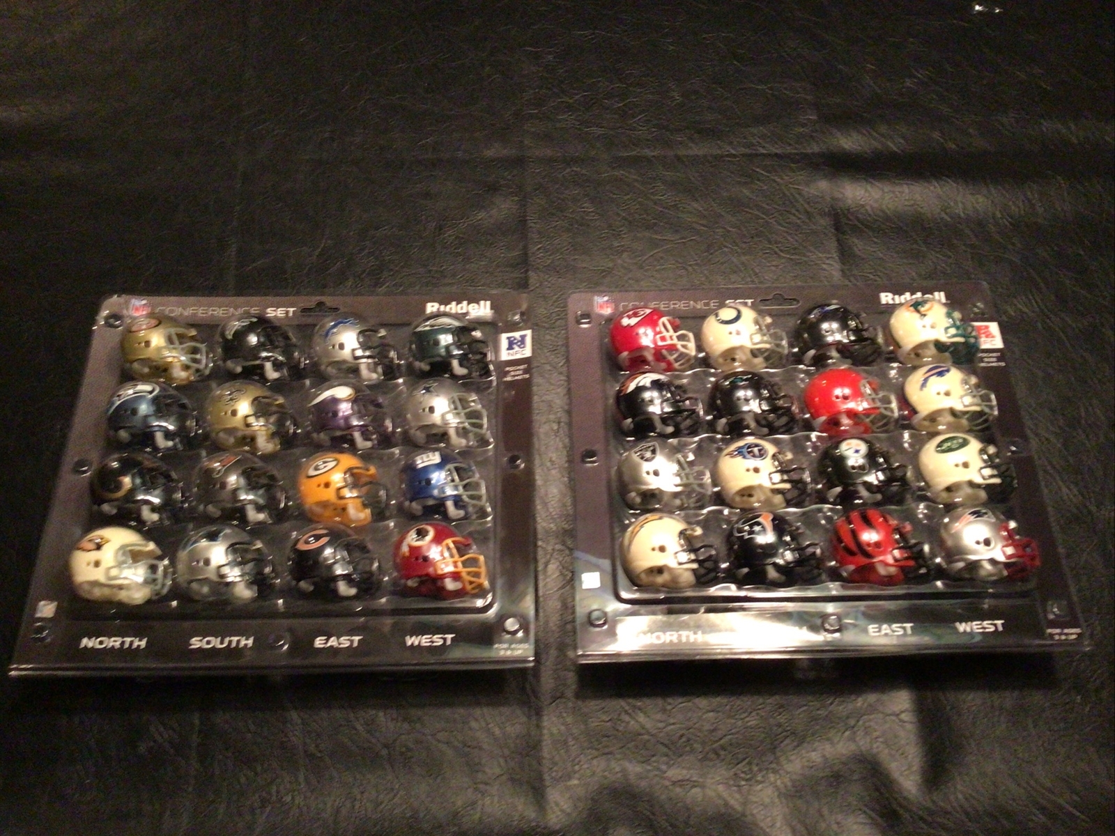RIDDELL NFL Football 32 Team Mini Helmets Standings Tracker Display Set eBay