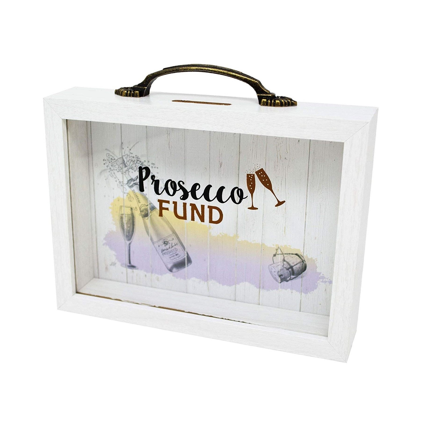 Savings Bank Money Boxe Drinking Prosecco Fund Change Wooden Money Box Gift
