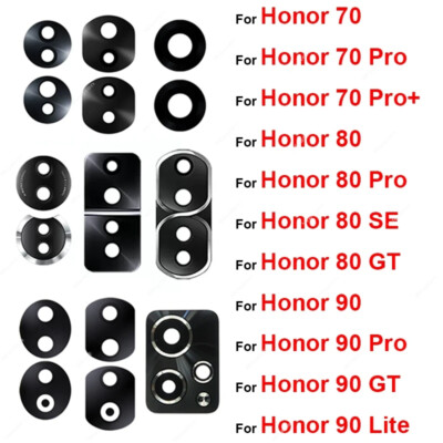 3pcs Rear Camera Lens Glass Parts For Honor 70 80 90 Pro Plus 80 SE GT 90 Lite
