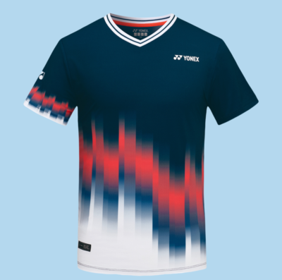 YONEX 25S/S Men's Badminton T-Shirts Sports Training Top Tee Navy