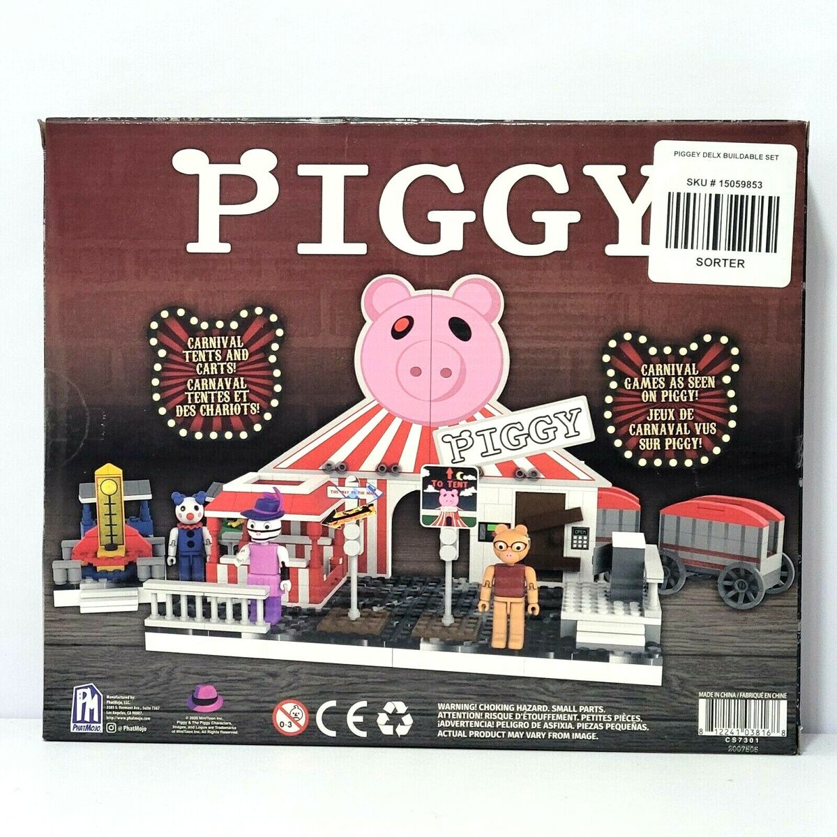 2020 Phatmojo - PIGGY (Roblox) Carnival Buildable Set w/ DLC Code (356 –  Trends Elite