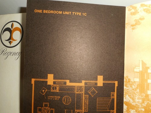 REGENCY Apartments Providence RI Salesman Brochure & Architects Floor Plan Map - Picture 11 of 12