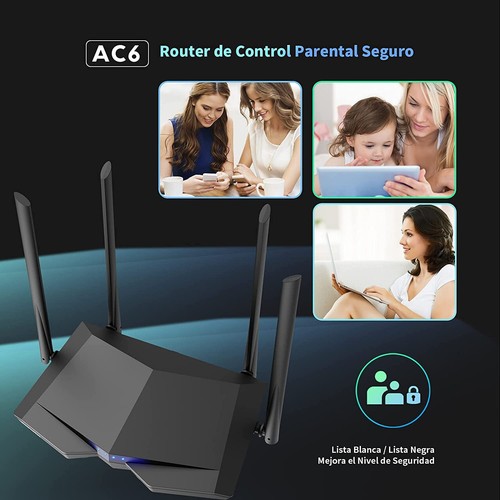 High Speed Dual Band Wireless Internet Router with Smart APP, 4 x 100 Mbps Fast - 第 2/8 張圖片
