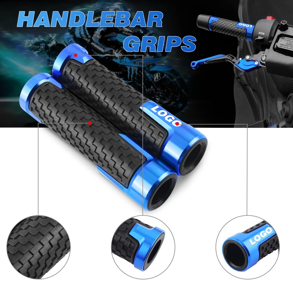 Empuñadura de manillar para carreras de motocicletas Honda CBR600F4i 2002 sin tapa de extremos 7/8" 22 mm Foto 4 de 4