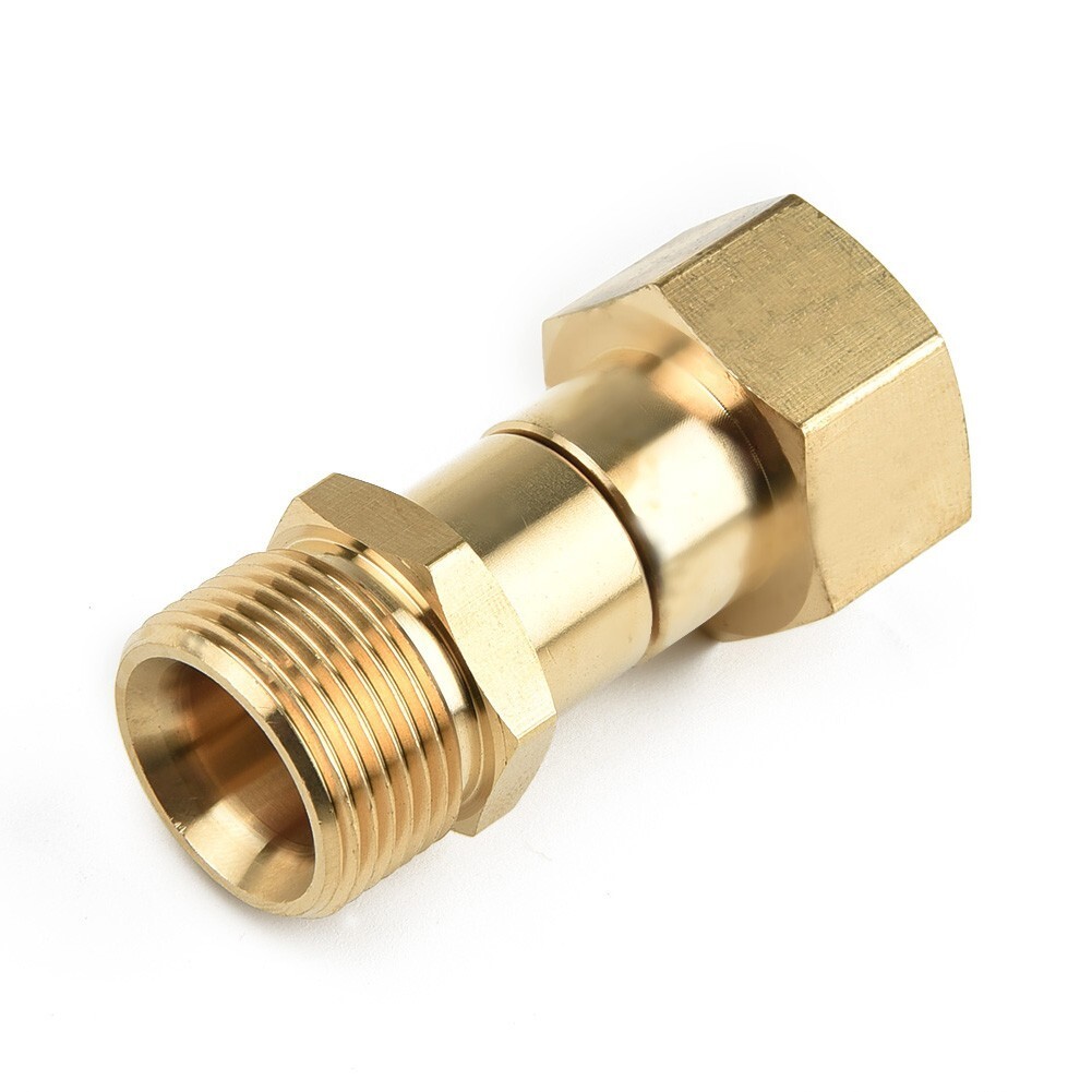 1 Stück M22 Auf 14 Mm Messing Schwenkgelenk-Schlauchadapter Für Hochdruckreiniger