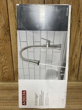 DELTA Eldridge 1-Handle Pull Down Sprayer Faucet w/ ShieldSpray in Stainless New