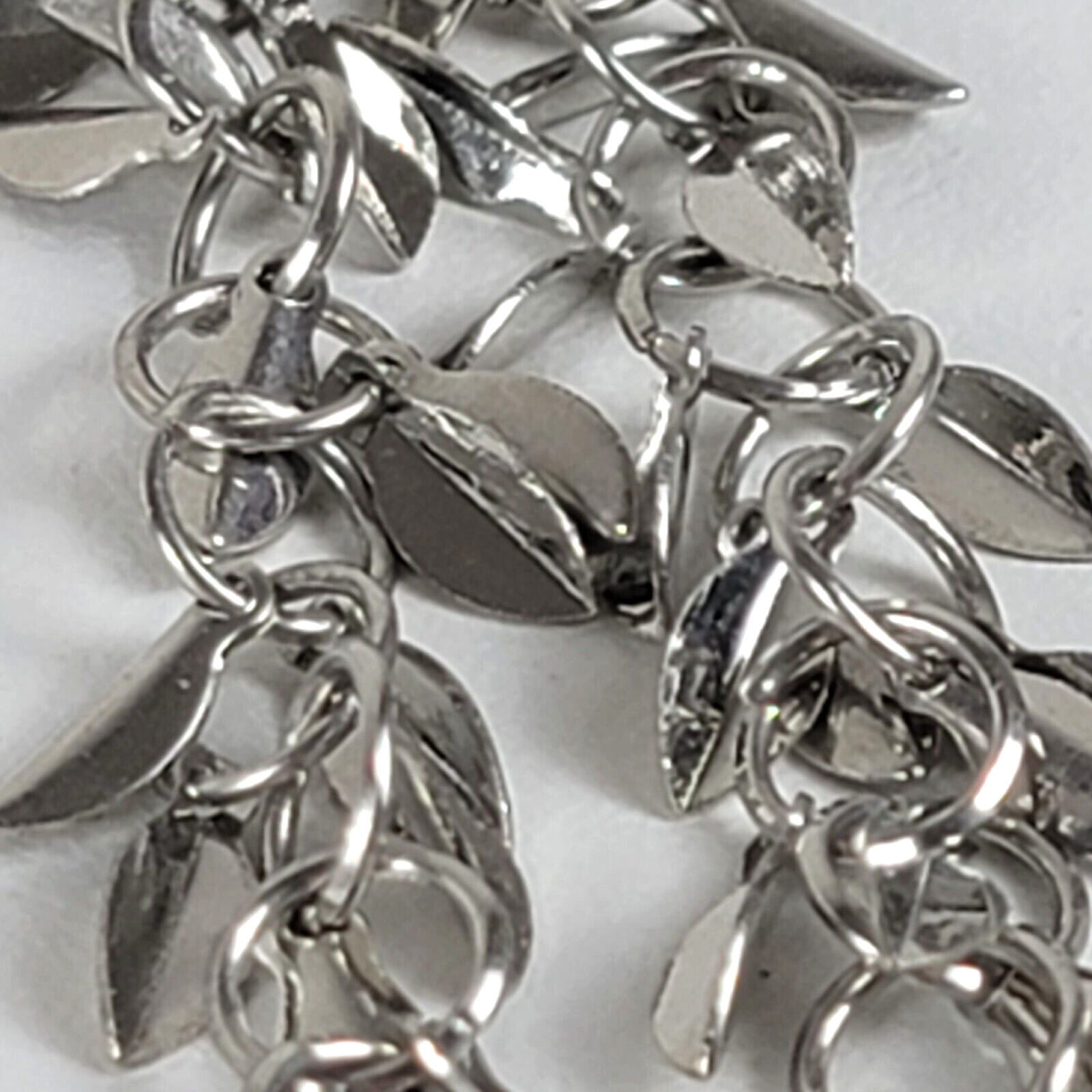 Silver-Tone Leaf Cluster Charm Dangle Earrings La… - image 3