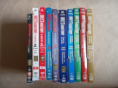  TV Serie Grey´s Anatomy Staffel 1 + 2 + 3 + 4.1 + 5 + 6.2 + 7.2 / 10 DVD Boxen 