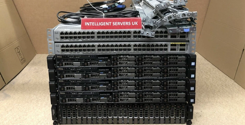 Dell MD3620i Dell R630 57.6TB SAS 96-Core 1TB RAM 10Gbit iSCSI SAN Solution - Image 2 of 3