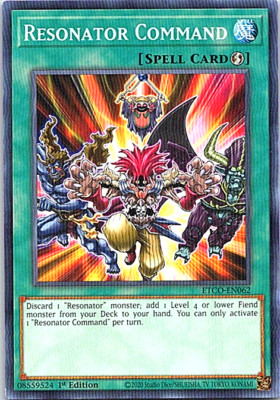 Resonator Command ETCO-EN062 Yu-Gi-Oh! Card NM 1st Edition