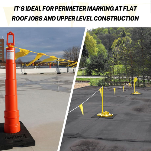 Multicolor Pennant Banner Flags | OSHA 500Lb Rated | Strand Fade Resistant 【102F - Picture 4 of 12