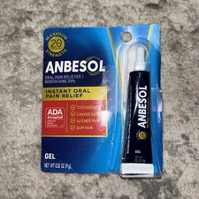 Anbesol Maximum Strength Oral Pain Relief Gel - 0.33 oz Exp 2/26