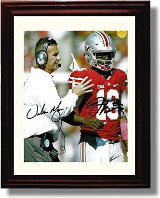 16x20 Gallery Frame Ohio State - J.T. Barrett, Urban Meyer Autograph Promo Print