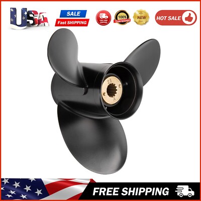 10 1/8 x 15 Outboard propeller fit mercury engine 25-70hp 13 Spline Tooth, RH
