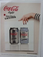 publicité       COCA COLA    JP GAULTIER  ANNEE 2012  M 1336