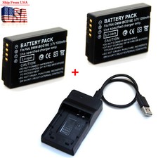 Battery / Charger For Panasonic Lumix DMC-ZS9 DMC-ZS10 DMC-ZS15 DMC-ZS20 Camera