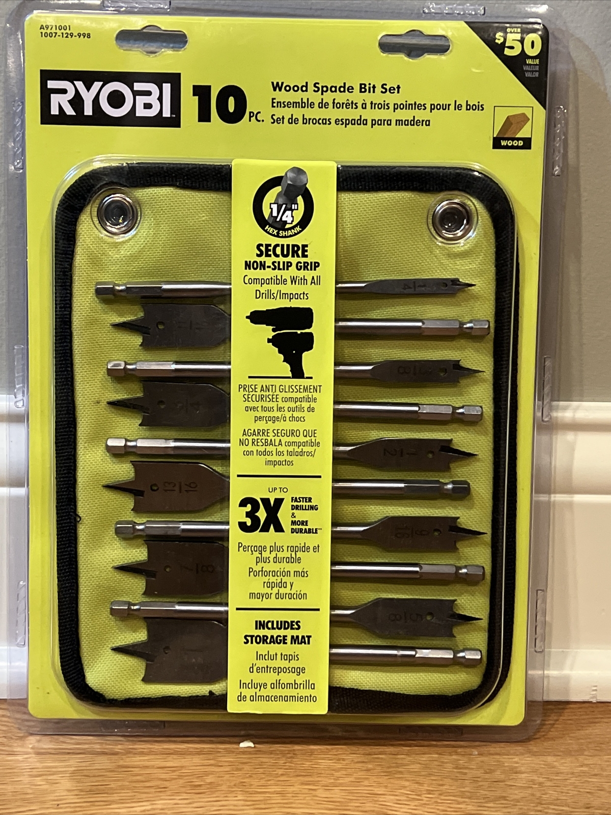 Ryobi 10Piece Wood Spade Bit Set eBay