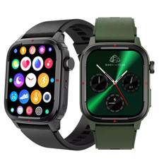 Smart Watch Make/Receive Calls Fitness Tracker Body Temperature Heart Rate Sport