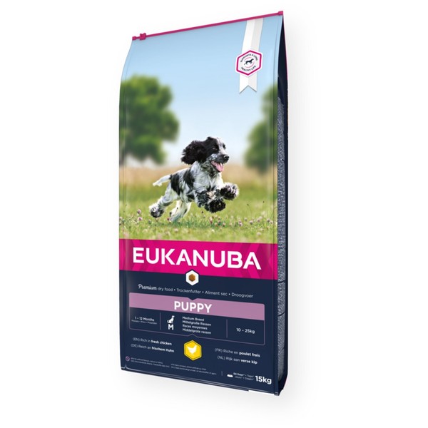 Eukanuba Puppy Huhn Medium 15 Kg Hundefutter Trockenfutter-image