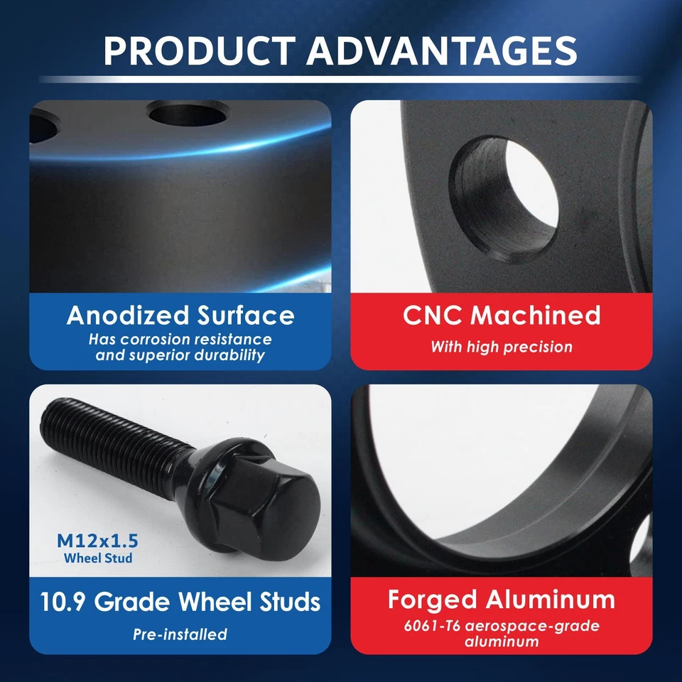 15mm & 20mm 5x120 Hubcentric Wheel Spacer 72.56mm For BMW E36 Z4 M3 2.0 3.0L - Image 4 of 4