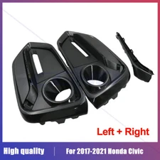 For Honda Civic 2020-21 Hatchback WITH Trim Bumper Fog Light Cover Left+Right US