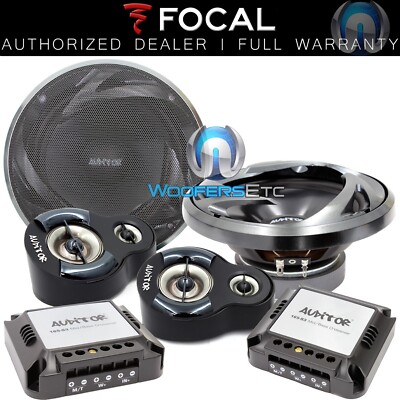 FOCAL AUDITOR RIP-165S3 6.5'' 3-WAY 250W COMPONENT SPEAKERS TWEETERS CROSSOVERS