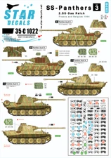 Star Decals 1/35 SS-Panthers Part 3 2.SS-Das Reich decal  35C1022