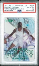 Michael Jordan PSA 10 Championship Galaxy 2021 Metal Universe Champions #CG-1