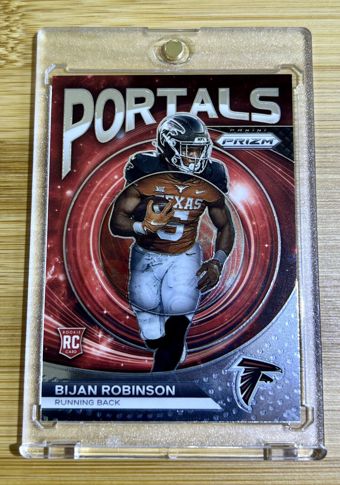 2023 PANINI PRIZM FOOTBALL PORTALS Bijan Robinson ROOKIE RC #PO-8 FALCONS