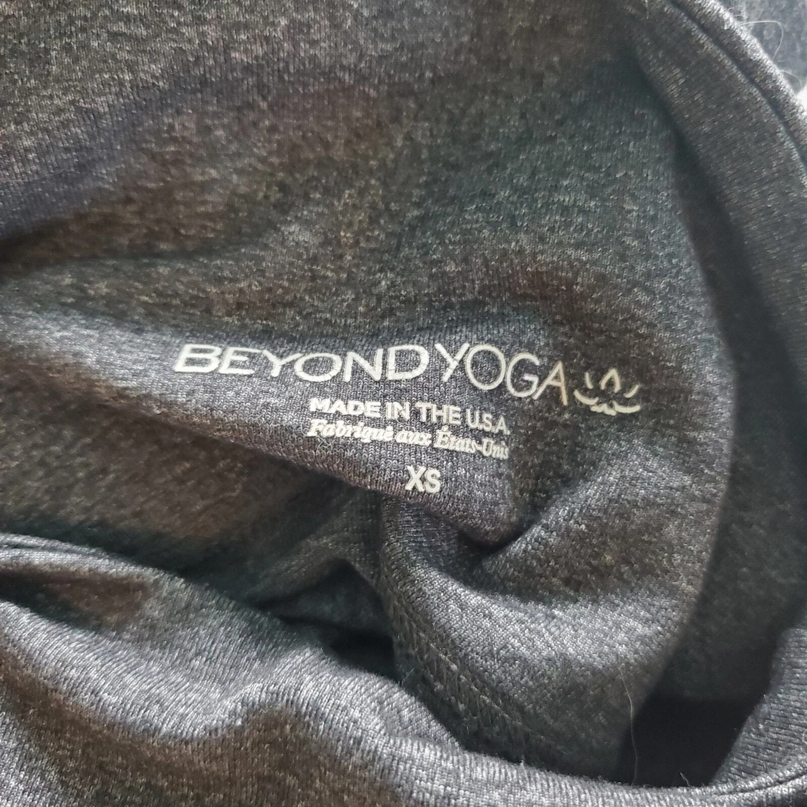 beyond-yoga cropped high rise heather leggings