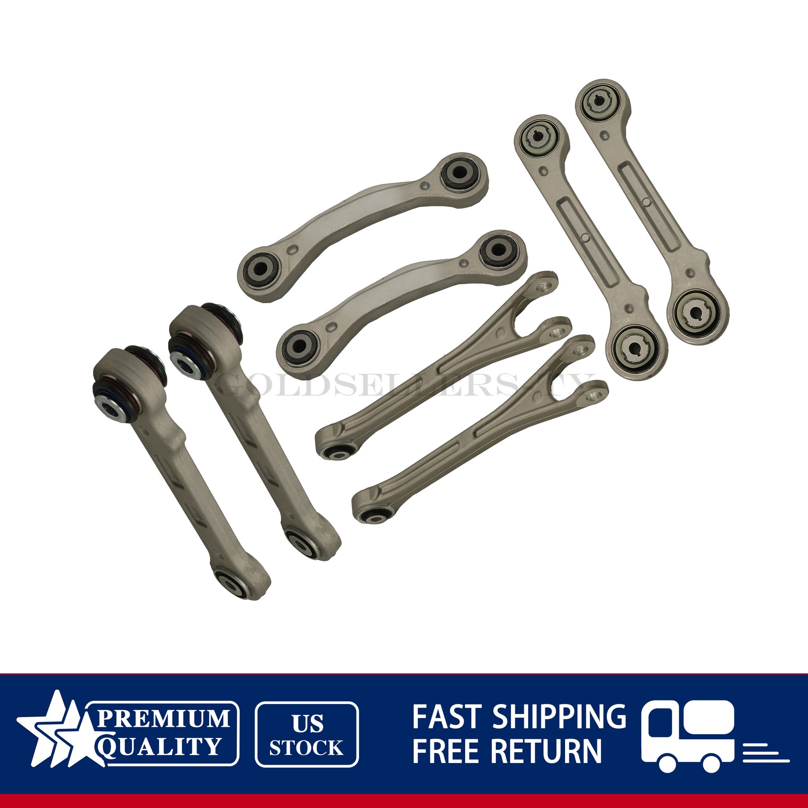 NEW 8PCS Rear Suspension Control Arm Kit For 2017+ Maserati Levante