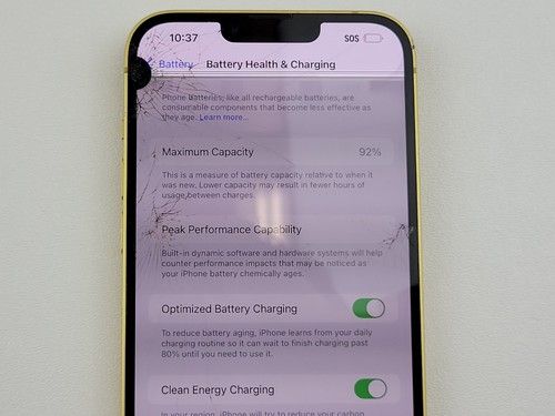 Apple iPhone 14 Plus (A2632) 128 GB - Amarillo (Desbloqueado) - *DAÑADO* - IMEI limpio - Imagen 6 de 11