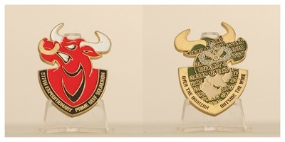 577th Expeditionary Prime Beef Squadron ''Outside the Wire'' Challenge Coin  4#F