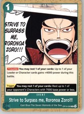 Strive to Surpass me, Roronoa Zoro!!! OP14-036 The Azure Sea's Seven One Piece